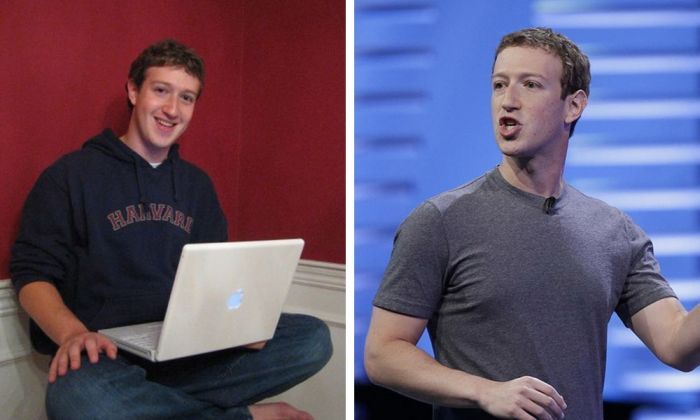 Mark Zuckerberg Then And Now, Billionaires Then And Now